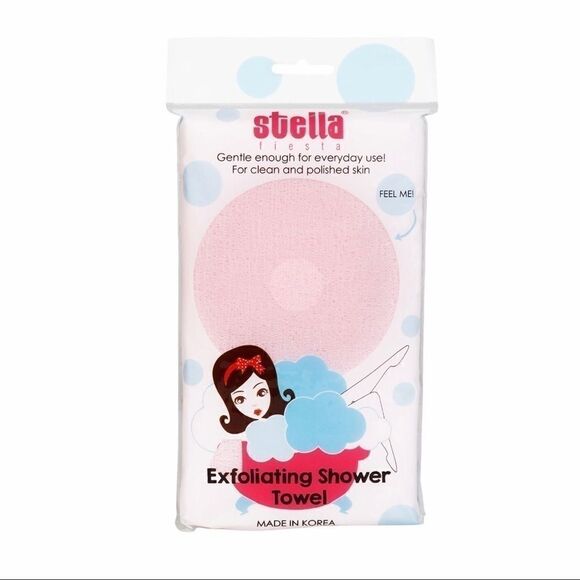 STELLA FIESTA Korean Exfoliating Shower Towel. - Picture 1 of 2